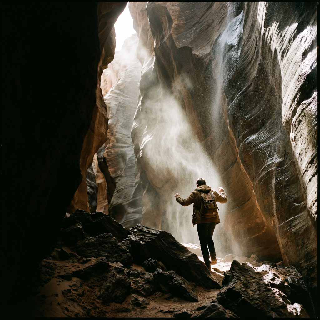 New Heart Counseling Centers - Home 8 Hiker stepping from shadow into sunlight symbolizing confidence