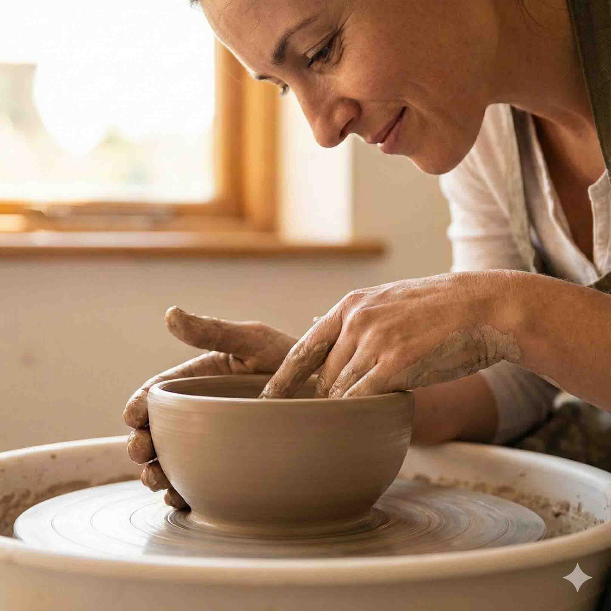 New Heart Counseling Centers - Home 7 Person shaping clay on a wheel illustrating trauma recovery"